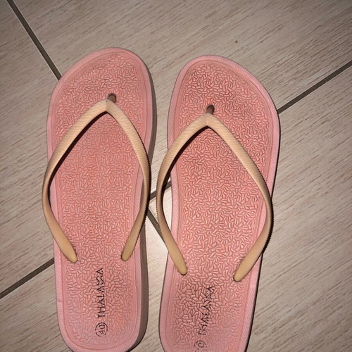 Thalassa pink flip flops used, size 40, comfortable