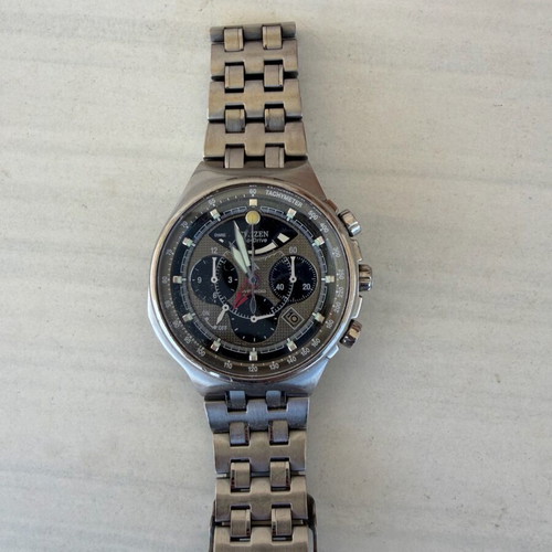 Citizen Ecomaster titanium used silver men's watch