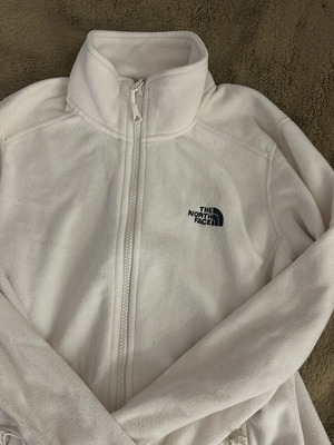 The North Face women's fleece jacket like new, white, size S