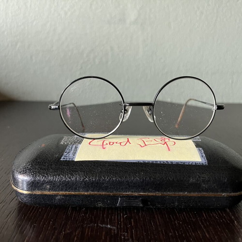 Vintage Japanese round glasses used, hipster-boho style