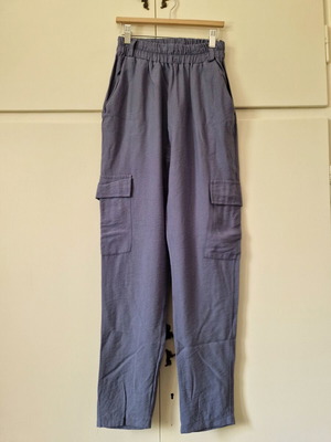 Morena Spain high-waisted airy blue cargo pants XS/S, like new