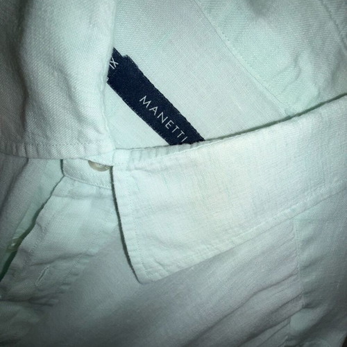 Manetti linen shirts like new, pack of 2, blue and green, XL