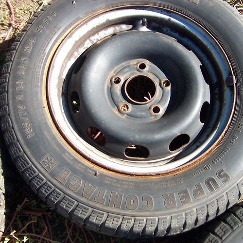 Used tire rims 4 pcs 112 bolt ET 38 185/70/R14 Continental