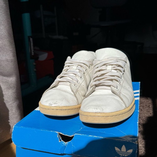 Adidas Stan Smith white leather sneakers size 45