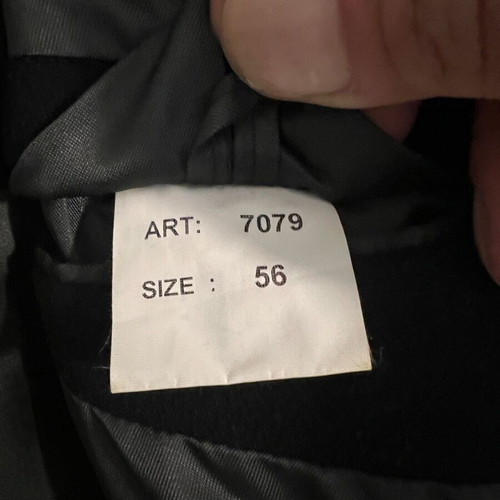 Berto Lucci Long Men's Coat New No56 XL Black