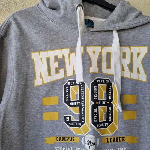 Milestone New York Varsity 98 men's hoodie, grey