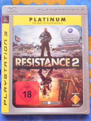 Resistance 2 PlayStation 3 game like new, action shooter