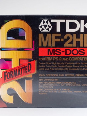 TDK MF-2HD 3.5 Inch Floppy Disks New Box of 50