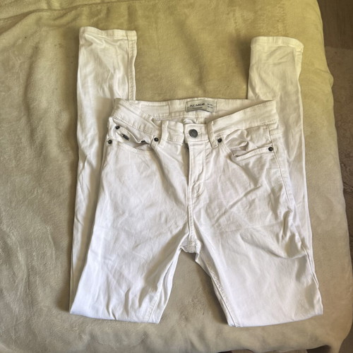 White skinny jeans Pull & Bear size S/36 EU like new