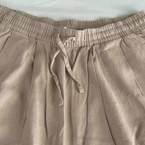 Calzedonia beige linen bermuda shorts new, size S