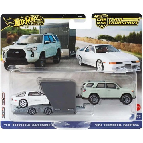 Hot Wheels 89 Toyota Supra and Toyota 4Runner new