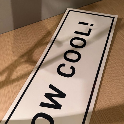 Cardboard sign like new