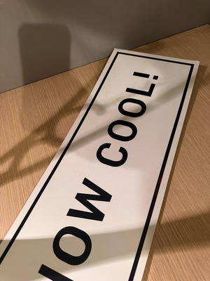 Cardboard sign like new