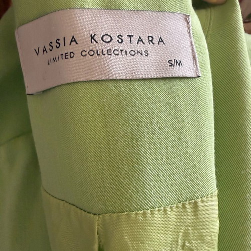 Vassia Kostara jacket like new, green, loose fit