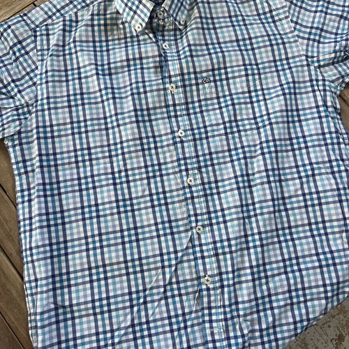 Dur short sleeve shirt size L like new, blue