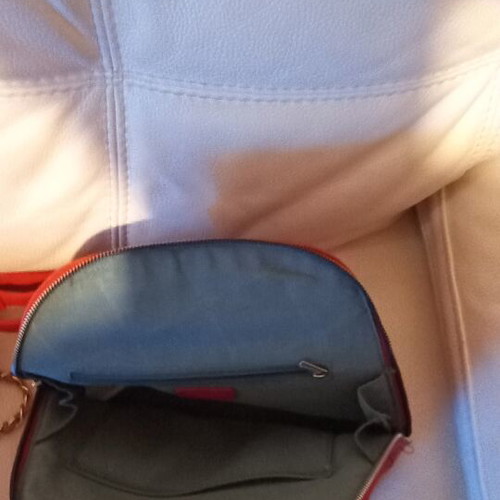 David Jones backpacks new, brown and red with compartments