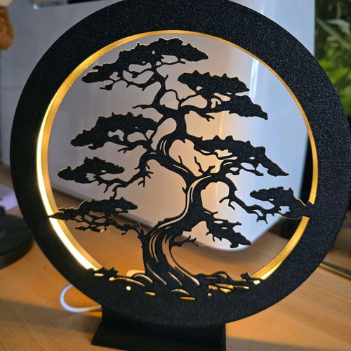 Bonsai Tree LED Lamp Zen Decorative 20cm new