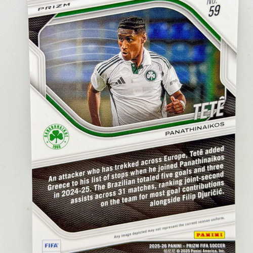 Panini FIFA Prizm 2025/26 Tete Mosaic Prizm Parallel card brand new