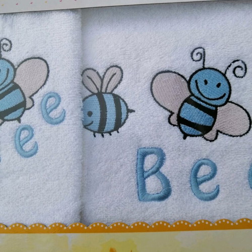 Bebe Rythmos towel set new, embroidered, 100% cotton