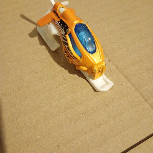Matchbox Ice Exploration Wing Chiller orange used metal helicopter