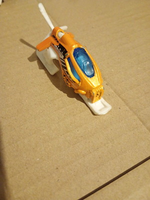 Matchbox Ice Exploration Wing Chiller orange used metal helicopter