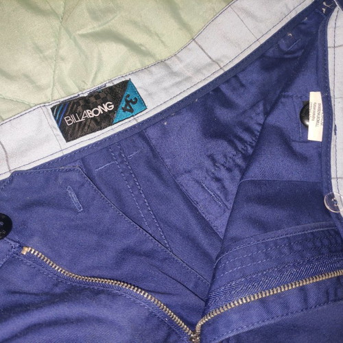 Billabong bermuda shorts used, size 34, blue-purple