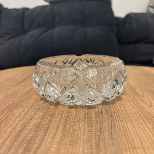 Crystal decorative ashtray