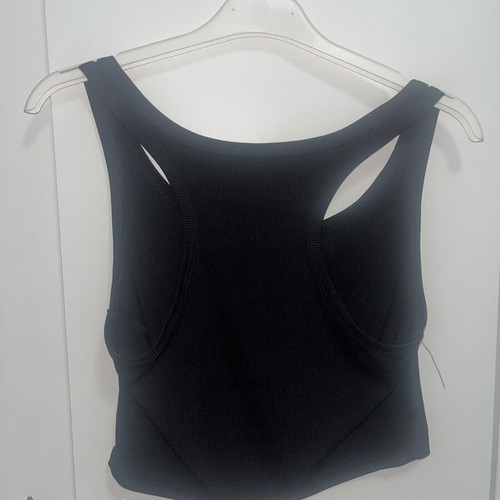 Shein Black Button-Up Tank Top Size S New