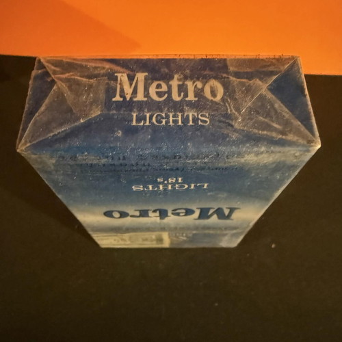 Metro Lights pack of 18 King Size, new, sealed with DRX 380 tax stamp