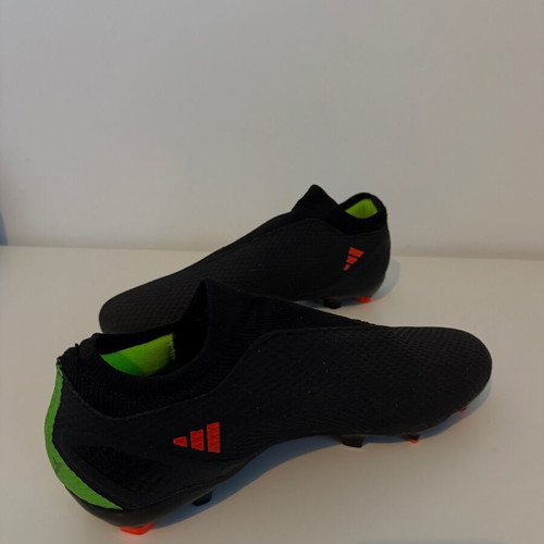 Adidas X Speedportal.3 LL FG football boots used, black and orange, size UK 10