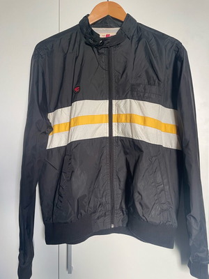 Sixty ανδρικό jacket μεταχειρισμένο, μέγεθος Large, μαύρο με άσπρη και κίτρινη λωρίδα Y2K
