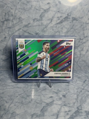 Cristian Romero 2025-26 Topps Argentina Team Set Insert green /99
