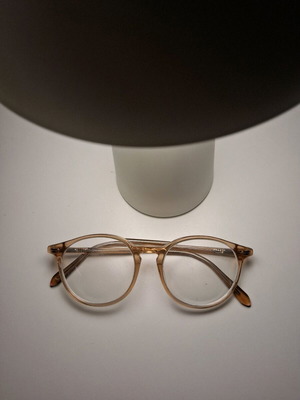 Eyeglass frames used, beige, made in Italy