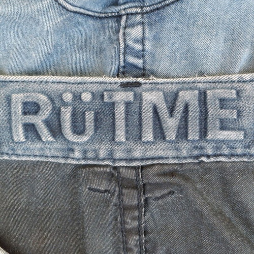 Rutme denim shorts size M like new, blue