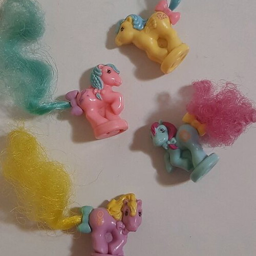 Миниатюри My Little Pony винтидж от 80-те, комплект от 4, като нови