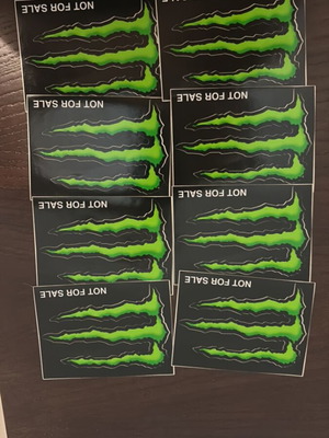 Monster stickers very rare, like new