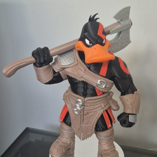 Daffy Duck x Kratos God of War 3D Print figure like new
