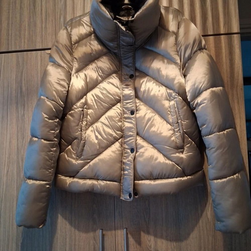 Bomber jacket XL with shiny collar, like new, gray
