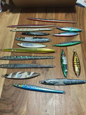 Slow jigging fishing lures 135-250g, Shimano Butterfly, Shout Stay, Maxel Dragon Fly