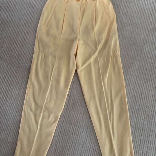 Laurel wool pants vintage (80s) used, yellow butter color
