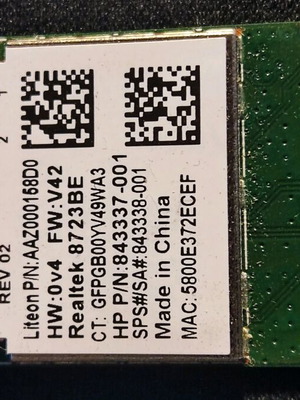 Laptop M.2 WiFi Card