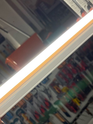 LED strip light 30cm with button new, white 4 watt