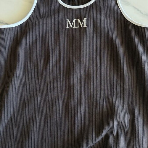 MM by Max Mara brown and white top like new, size M