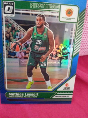Panini Donruss Euroleague 2025 Mathias Lessort First Team Optic