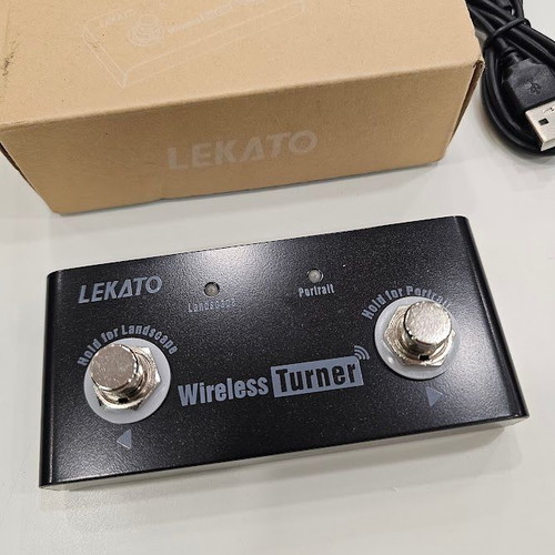 LEKATO Wireless Page Turner Pedal νέο, Bluetooth foot controller για μουσικούς