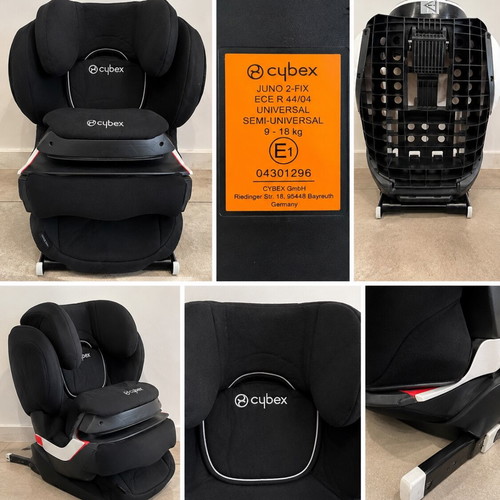 Cybex Juno 2-Fix child car seat, black, 9-18 kg