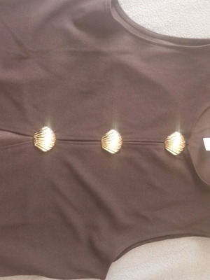 H&M blouse dark brown like new size M