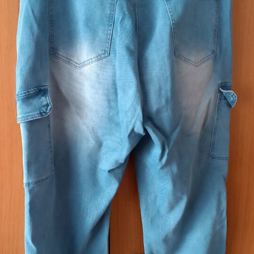 Shein women's cargo jeans like new, medium faded, size XXL