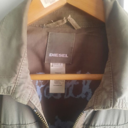 Diesel green jacket used, military style with many pockets