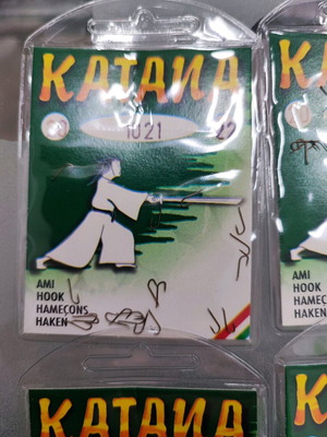 Японски куки Katana нови, комплект от 5, номер 22